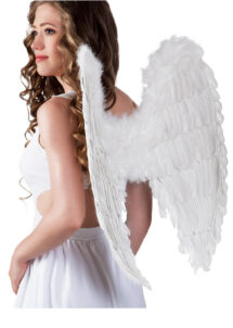 ailes plumes blanches, ailes d'ange, grandes ailes d'ange, Ailes d’Ange, Plumes Blanches, 65 cm