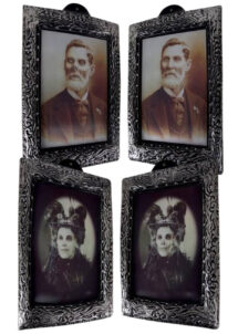 cadre lenticulaire halloween, cadre horreur halloween, accessoire déco halloween, accessoire décorations halloween, Cadre Halloween, Photos Changeantes
