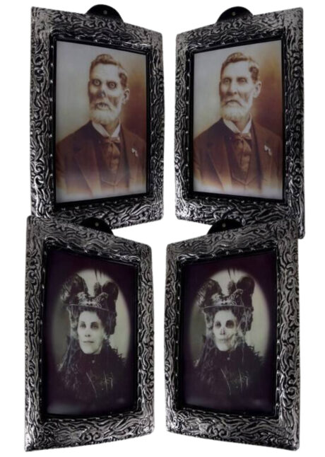 cadre lenticulaire halloween, cadre horreur halloween, accessoire déco halloween, accessoire décorations halloween, Cadre Halloween, Photos Changeantes