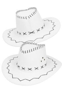 chapeau de cowboy blanc, chapeau cowboy, Chapeau de Cowboy Suédine, Blanc