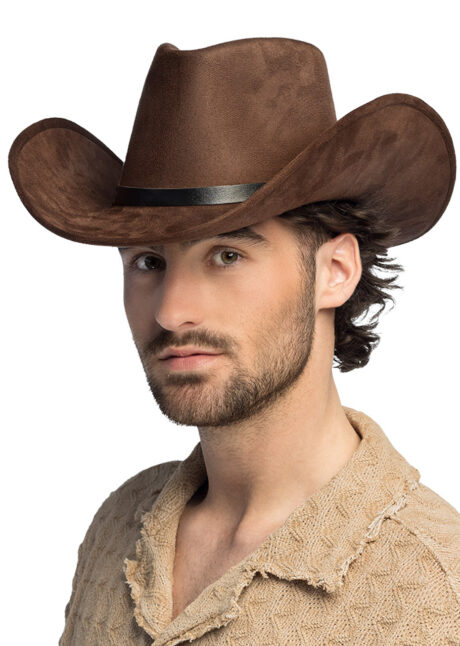 chapeau cowboy marron, chapeau cowboy bronco, Chapeau de Cowboy, Bronco, Marron