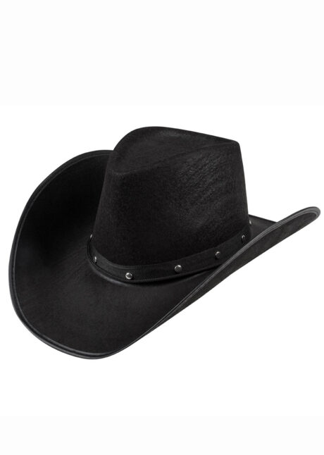 chapeau de cowboy noir, chapeau de cowboy, Chapeau de Cowboy Wichita, Noir