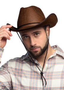 chapeau de cowboy marron, chapeau cowboy