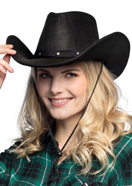 Chapeau de Cowboy Wichita, Noir - Aux Feux de la Fête - Paris
