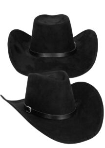 chapeau cowboy noir bronco, chapeau de cowboy pas cher