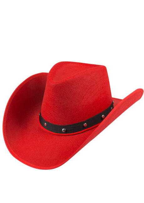 chapeau de cowboy rouge, chapeaux de cowboys, Chapeau de Cowboy Wichita, Rouge