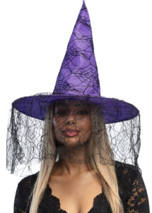 chapeau de sorcière, chapeau sorcière voilette