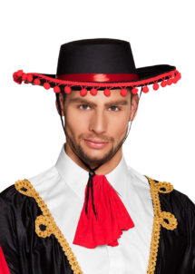 chapeau espagnol, chapeau mexicain, chapeau à pompons