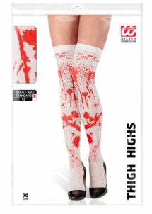 chaussettes ensanglantées, chaussettes Hallwoeen, chaussettes faux sang