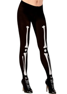 collant squelette, collants squelettes halloween