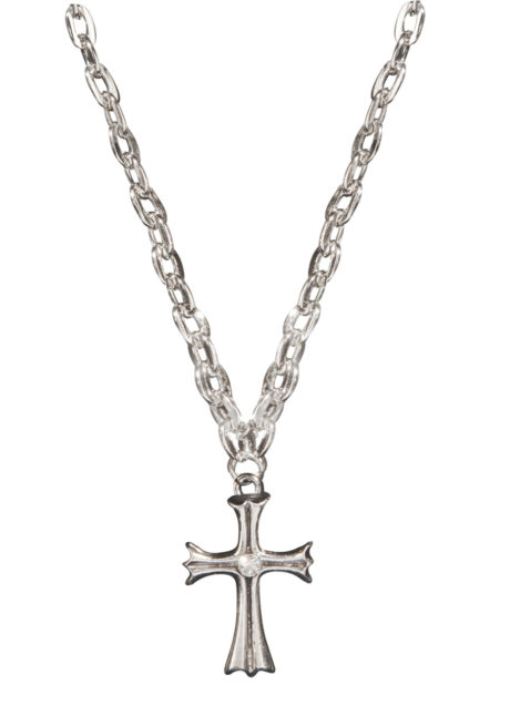 collier croix gothique, collier croix déguisement, collier croix de déguisement, collier gothique, collier halloween, accessoires de déguisement, bijoux déguisements, bijoux pas cher, collier croix gothique bonne soeur, Collier Croix Gothique