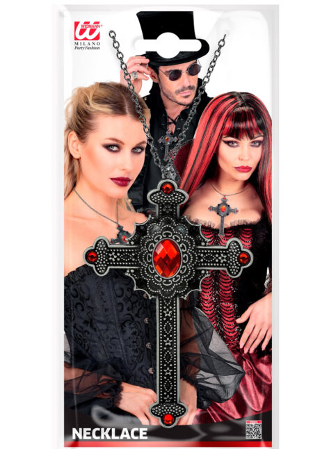 collier croix vampire, collier croix médiévale, collier croix déguisement, Collier Croix Gothique et Médiévale