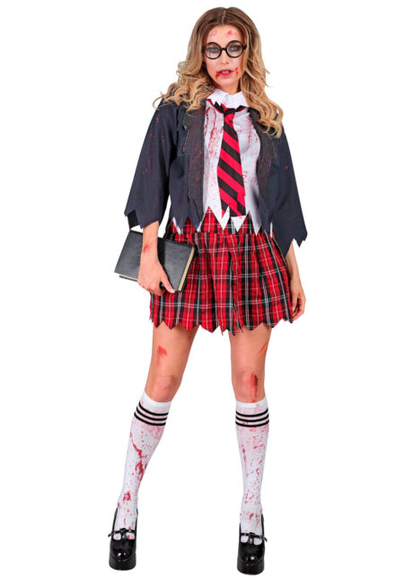 déguisement écolière zombie, costume écolière halloween, déguisement halloween femme, Déguisement d’Ecolière Zombie
