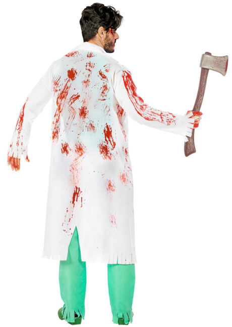 déguisement halloween homme, costume halloween homme, déguisement homme halloween, déguisement chirurgien halloween, costume chirurgien halloween, déguisement médecin halloween, costume médecin halloween, déguisement halloween adulte, Déguisement de Médecin Chirurgien Zombie, avec Blouse