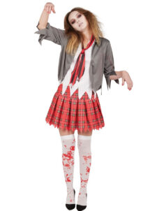 déguisement écolière zombie, costume écolière halloween, déguisement halloween femme, Déguisement d’Ecolière Zombie