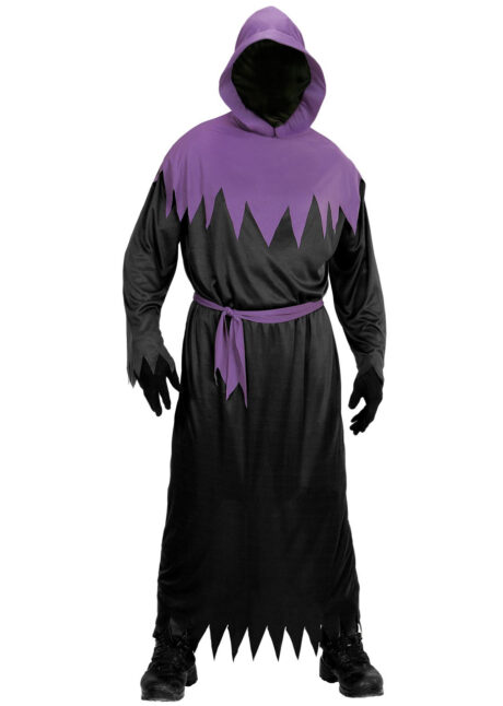 costume mort halloween, déguisement de faucheur, déguisement halloween homme, déguisement de la mort halloween, costume mort, costume halloween adulte, déguisement halloween homme, Déguisement de Faucheur Reaper, Noir et Violet