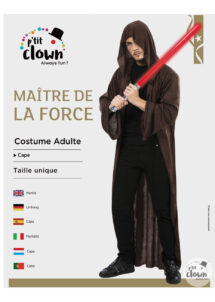 cape Jedi, cape halloween, déguisement de Jedi