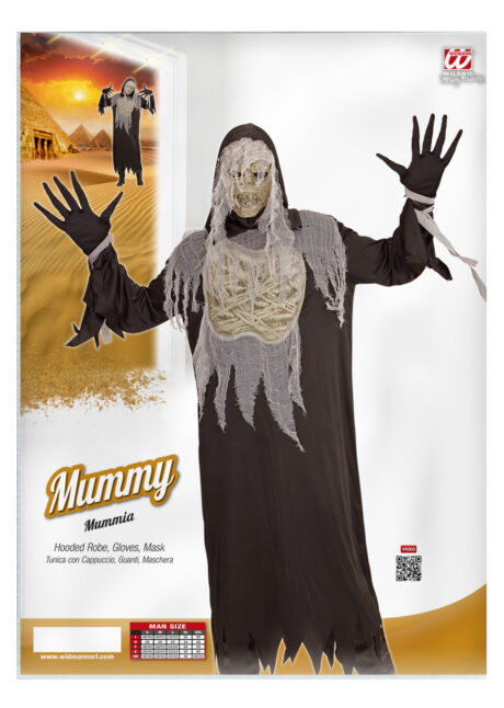 déguisement de momie zombie, costume halloween homme, déguisement zombie homme, Déguisement de Momie Zombie, Masque et Gants