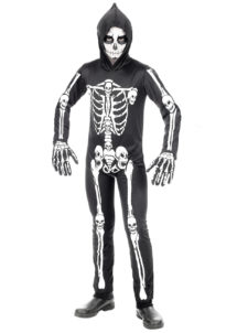 déguisement squelette garçon, déguisement squelette halloween, Déguisement de Squelette avec Capuche, Garçon