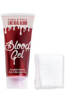 gel faux sang, faux sang maquillage Halloween, tube de faux sang