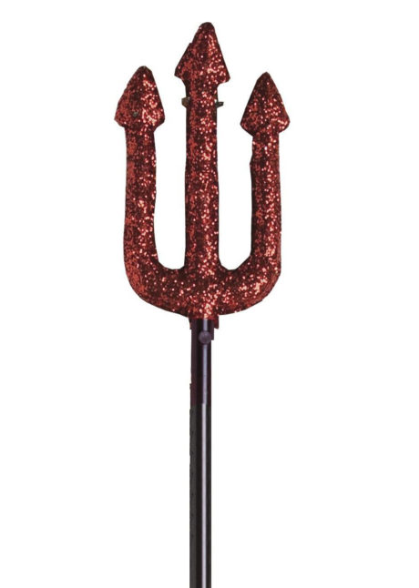 fourche de diable déguisement, trident diable déguisement, trident diable rouge, fourche diable halloween, accessoire halloween, fourche trident rouge déguisement, fourche diable déguisement, tridents plastique, Fourche de Diable à Paillettes, PM