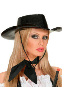 foulard noir, foulard en satin noir, foulard cowboy, foulard années 60