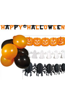 kit décorations halloween, guirlandes halloween, ballons halloween, Kit de Décorations Halloween