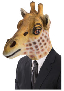 masque de girafe, masque girafe latex, masques animaux latex, masque animal