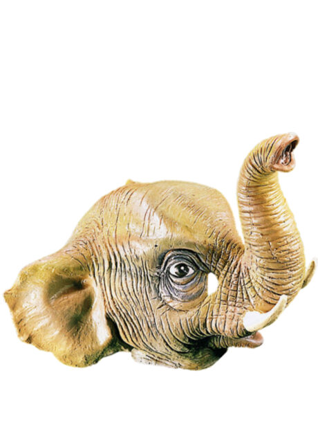 masque éléphant, masque d'éléphant adulte, masque en latex, masque animal latex, masque éléphant en latex, Masque d’Eléphant, Latex