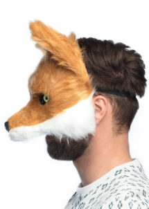 masque de renard, masque renard fourrure