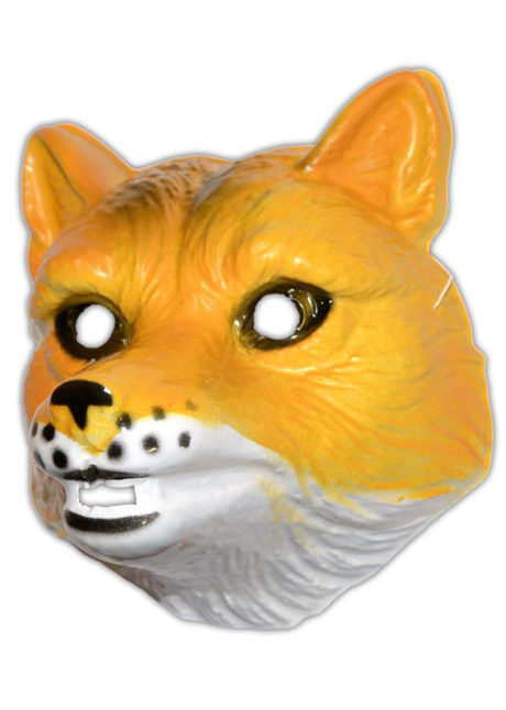 masque renard enfant, masque de renard, masque renard en plastique, masques d'animaux, masque animal, Masque de Renard