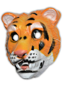 masque tigre en plastique, masque de tigre, masques d'animaux, masques animaux pour enfant, Masque de Tigre