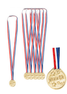 médailles de champion, médailles winner sport, médailles d'or, Médaille de Champion x 6