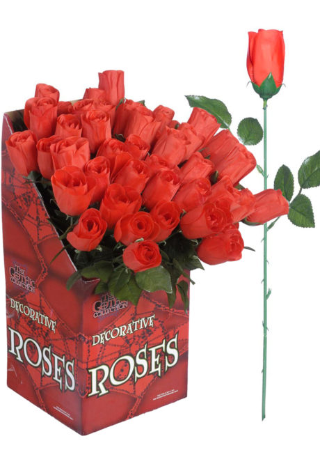 rose rouge, rose de décoration, rose rouge en tissu, rose en tissu, fleurs en tissu, Rose Artificielle Rouge, Pétales Tissu