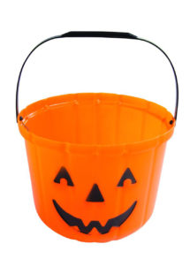 seau citrouille halloween, pot à bonbons citrouille, seau citrouille d'halloween, citrouille en plastique