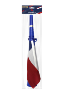 trompette stade supporter, trompe de stade supporter, trompe de stade France, Trompette Supporter France avec Drapeau Tricolore