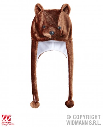 chapeau d'ours brun, chapeaux d'animaux, chapeaux humoristiques, accessoires déguisement d'ours, oreilles d'ours Chapeau d’Ours Brun