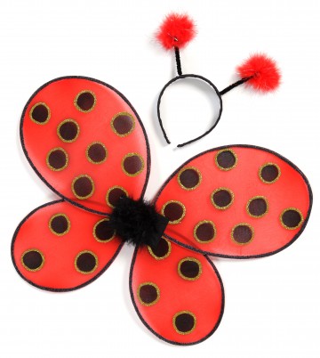 ailes de déguisement, ailes pour se déguiser, ailes de coccinelle Ailes de Coccinelle pour Enfant