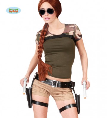 lara croft, holsters lara croft, pistolets lara croft, étuis de pistolets, étuis de révolver, étuis et ceinture lara croft, ceinture lara croft Ceinture Holster Lara Croft, Avec Pistolets