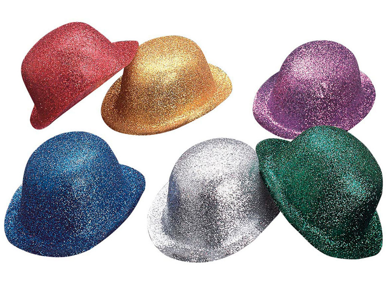Set Chapeau Et Lunettes à Paillettes SLAXJNE - Déco Fête Disco - Unisexe - Tour De Tête 58cm