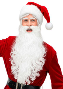 barbe de père Noël, barbe blanche, barbe noël, Barbe de Père Noël, avec Moustache et Sourcils