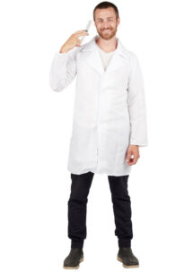 blouse blanche déguisement, déguisement médecin homme, déguisement médecin adulte, déguisement scientifique adulte, déguisement chercheur, blouse scientifique, blouse médecin, Blouse Blanche de Savant, Médecin ou Scientifique