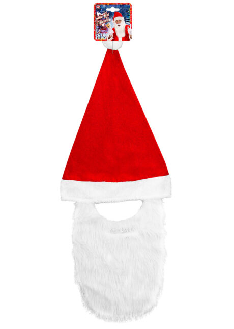 bonnet de noel, bonnet de noel avec barbe, bonnet de père noel, Bonnet de Père Noël, avec Barbe