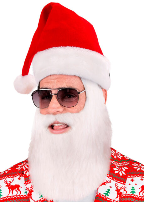 bonnet de noel, bonnet de noel avec barbe, bonnet de père noel, Bonnet de Père Noël, avec Barbe