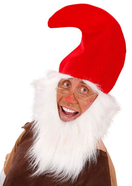 Bonnet de lutin avec barbe, chapeau de nain, chapeaux avec barbe, chapeau lutin, Chapeau de Lutin avec Barbe et Sourcils