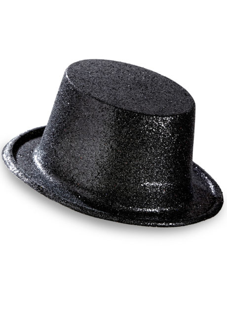 chapeaux paillettes, chapeaux hauts de forme paillettes, chapeaux hauts de forme, chapeau haut de forme, chapeaux paris, chapeaux hauts de forme, Chapeau Paillettes, Haut de Forme, Noir