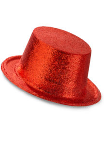chapeaux paillettes, chapeaux hauts de forme paillettes, chapeaux hauts de forme, chapeau haut de forme, chapeaux paris, chapeaux hauts de forme, Chapeau Haut de Forme à Paillettes, Rouge