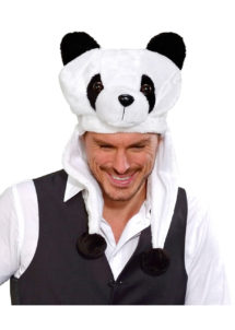 chapeau de panda, chapeaux d'animaux, chapeaux humoristiques, accessoires déguisement de panda