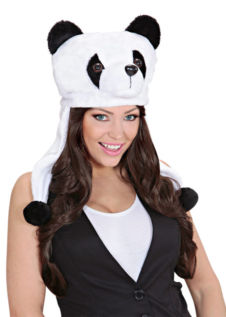 chapeau de panda, chapeaux d'animaux, chapeaux humoristiques, accessoires déguisement de panda, Chapeau de Panda