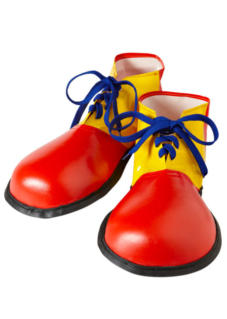 chaussures de clown, accessoire déguisement, accessoire clown déguisement, accessoires déguisement clown, fausses chaussures de clown, Chaussures de Clown, Rouges et Jaunes